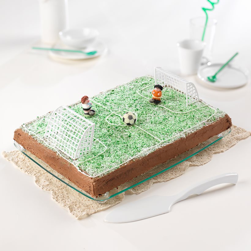 Fotballbane Sjokoladekake